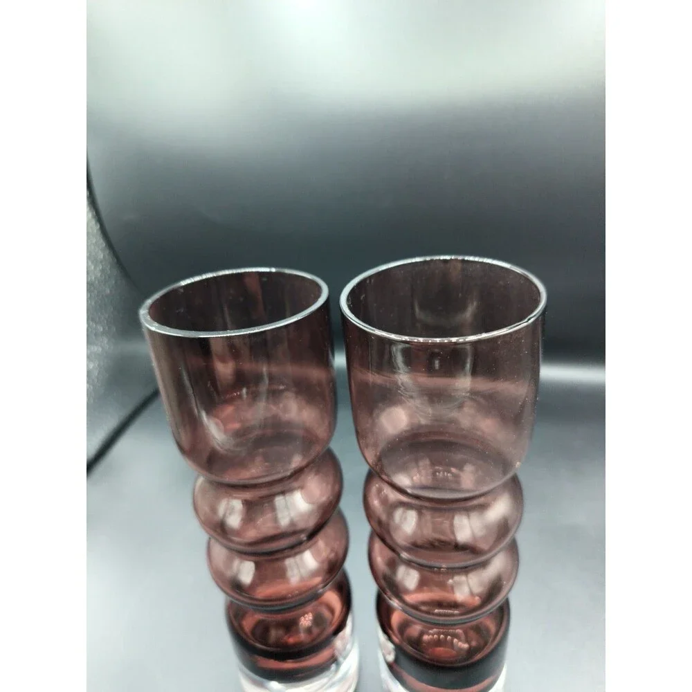 Laura Glass Works 2-8” Purple Vase Bubble